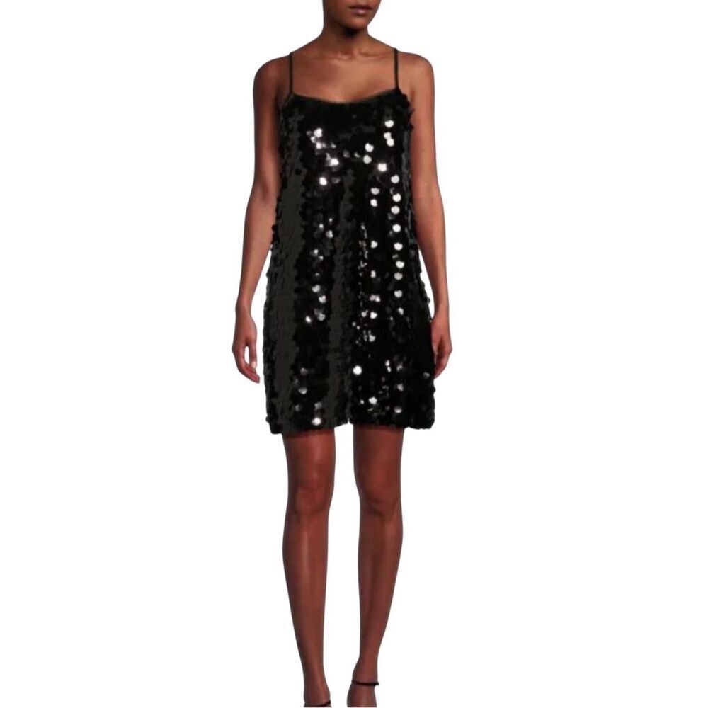 NWT Rachel Rachel Roy Page Sequin Mini Swing Dress Women's Large